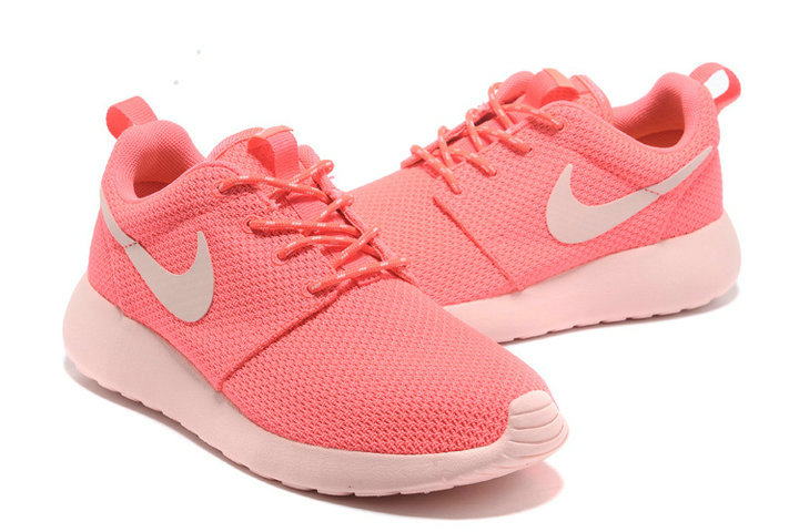 nike Roshe femmes running chaussures rose (2)